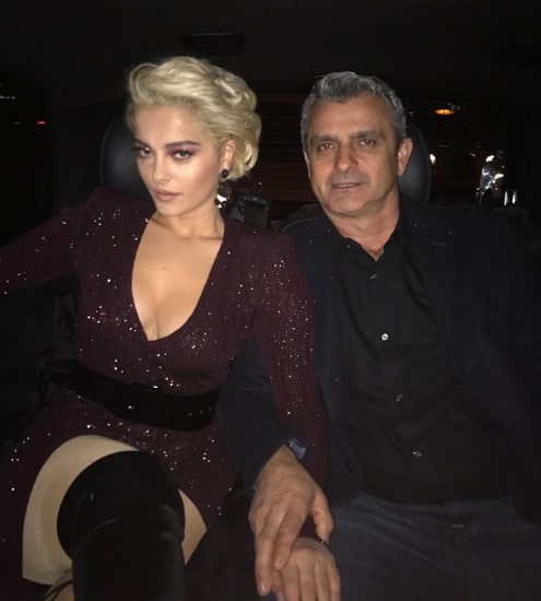 bebe rexha with her father