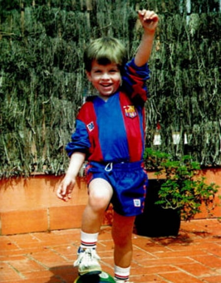 gerard pique childhood pic