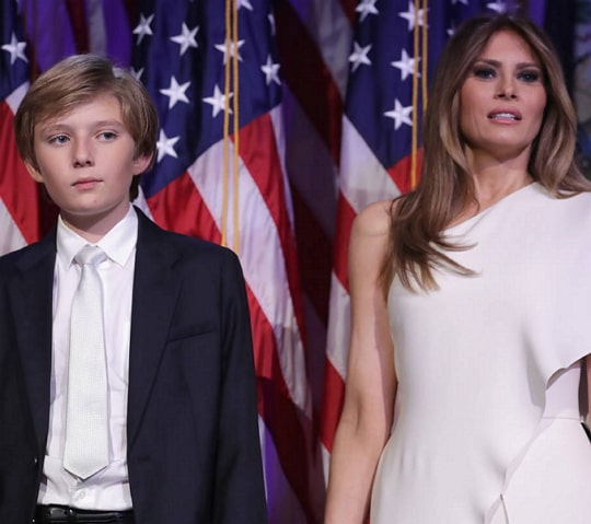 melania trump son