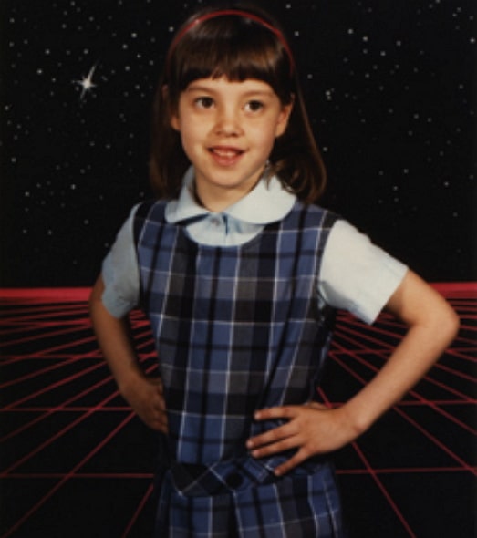 aubrey plaza childhood pic