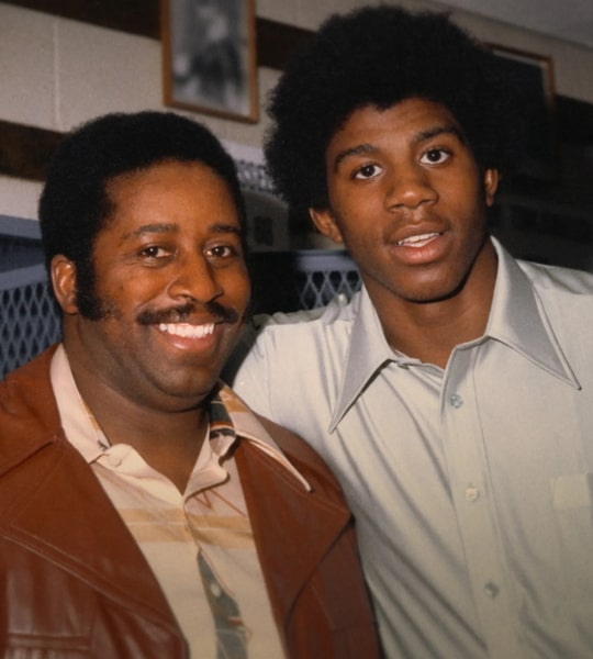 magic johnson father