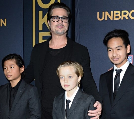 brad pitt sons