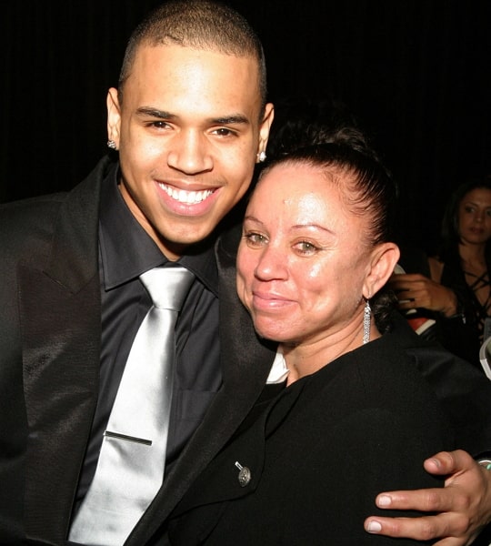 chris brown mother