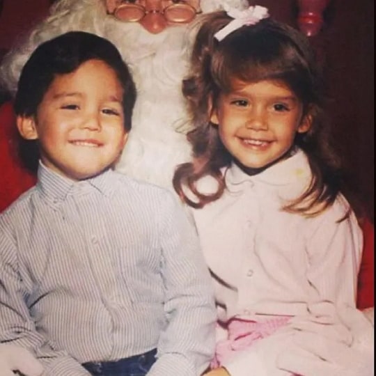 jessica alba childhood pic