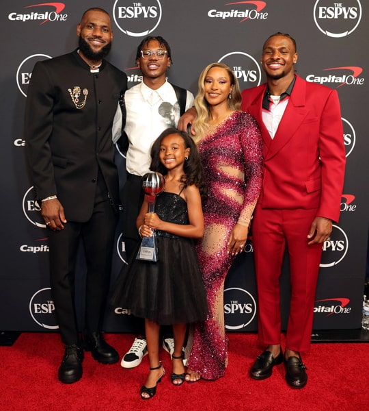 lebron james jr. family