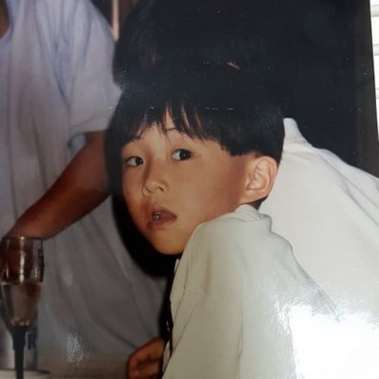 steven yeun childhood pic