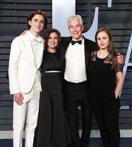 timothée chalamet family