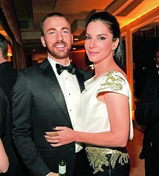 chris evans girlfriend