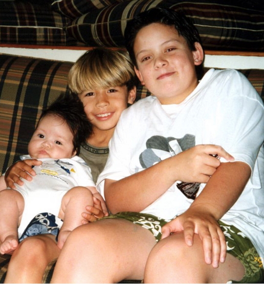 luke newton childhood pic