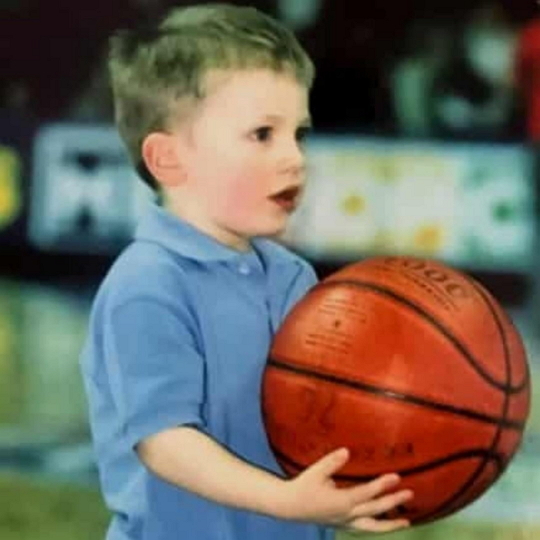 luka dončić childhood pic