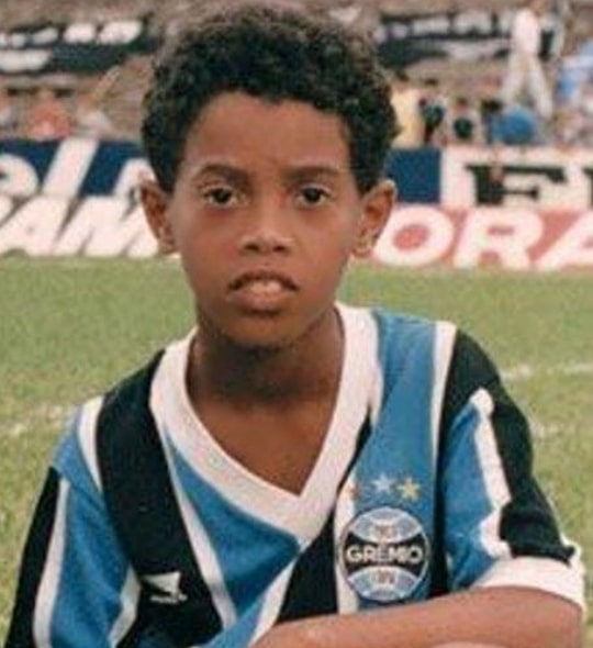 ronaldinho childhood pic