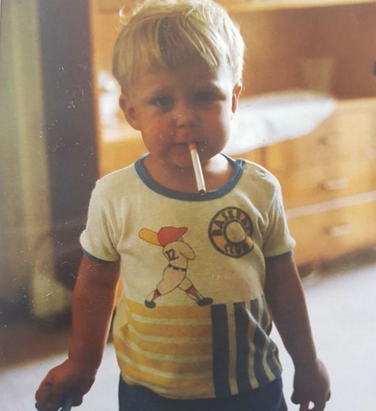 milos bikovic childhood pic